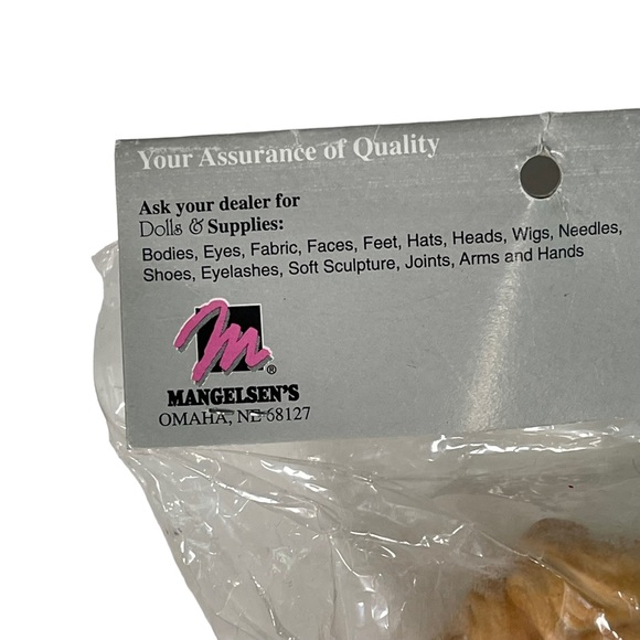 Mangelsen Dolls Porcelain Lady Head and Hands blue eyes blonde 161-46 NEW NOS - Picture 6 of 15